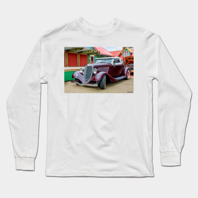 1934 American Hot Rod Long Sleeve T-Shirt by kenmo